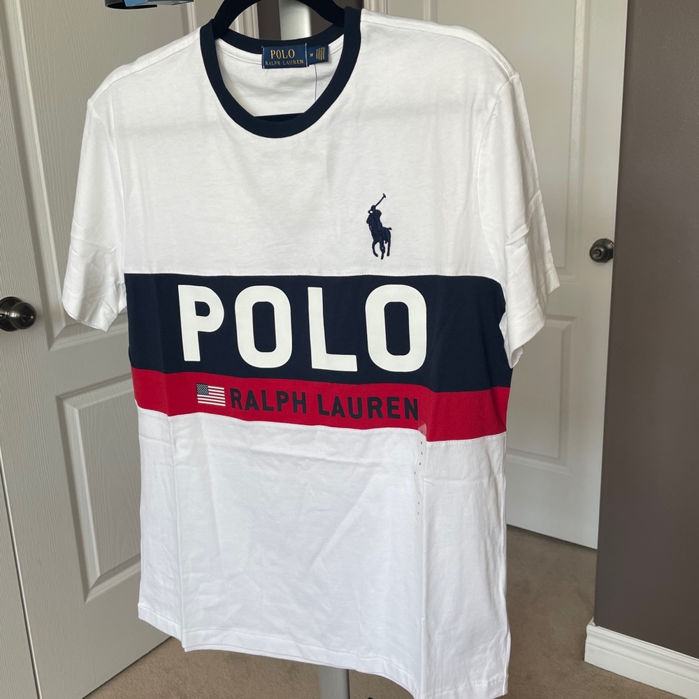 MEN’S Polo Ralph Lauren White Novelty Tee
